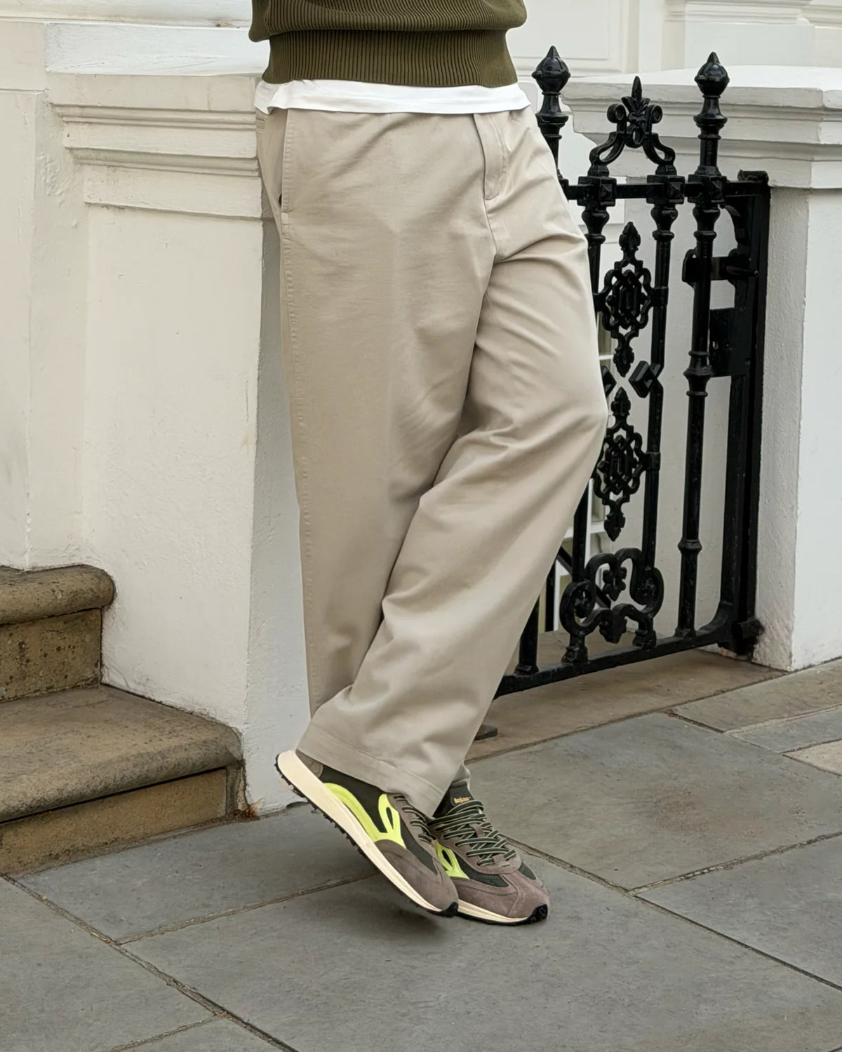 Lejan Melrose Dark Olive / Lime