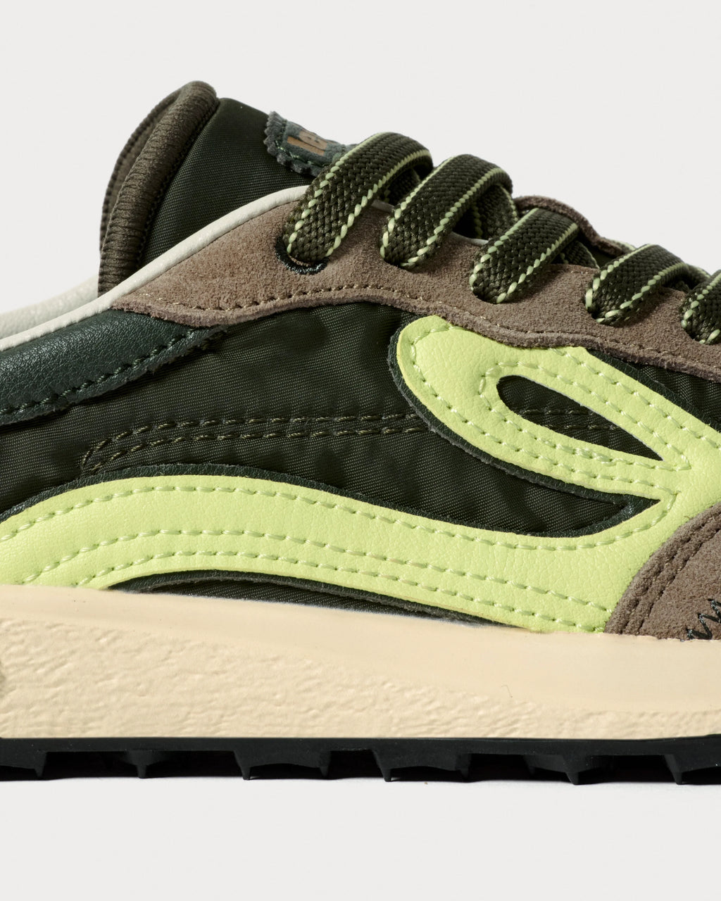 Lejan Melrose Dark Olive / Lime