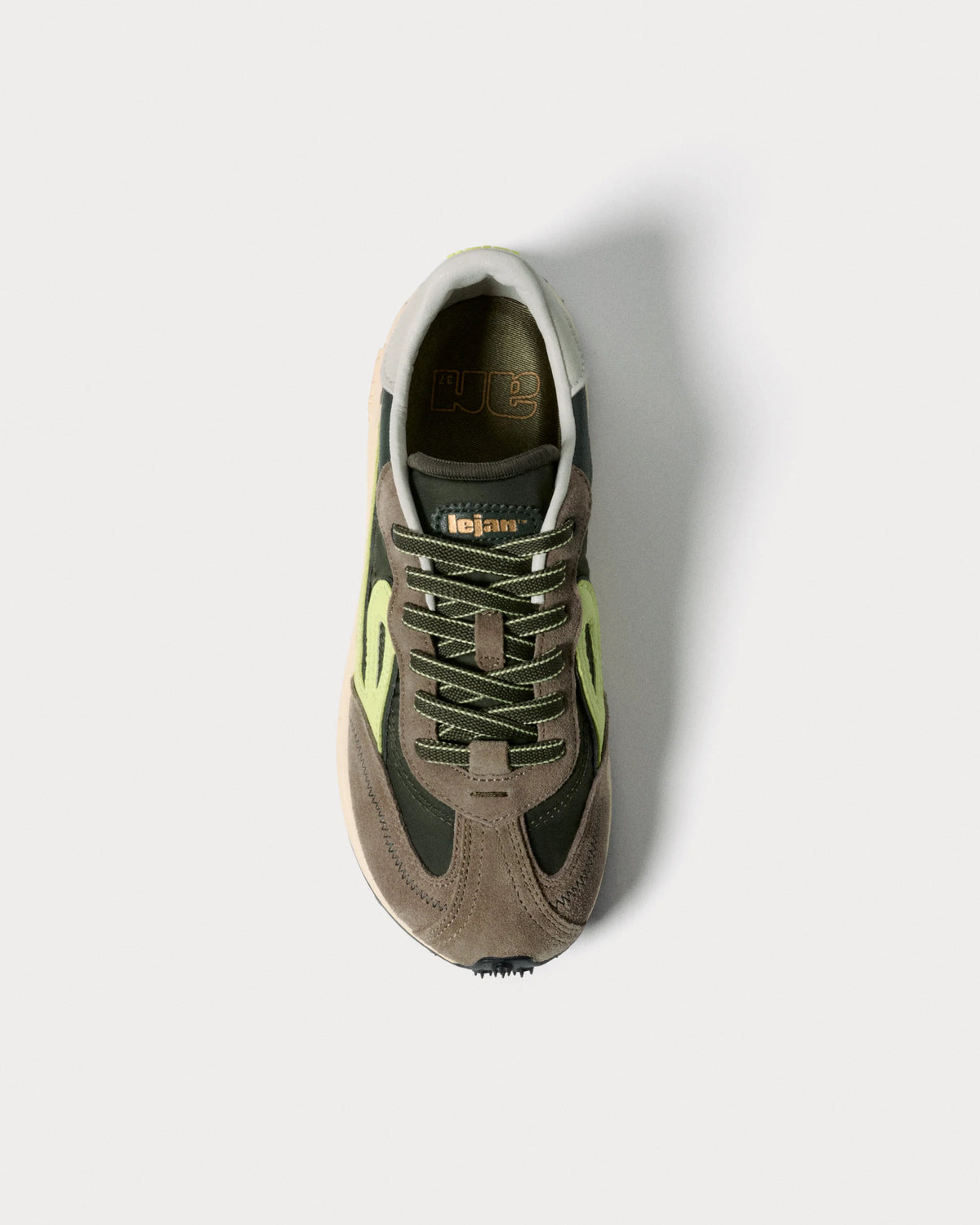 Lejan Melrose Dark Olive / Lime